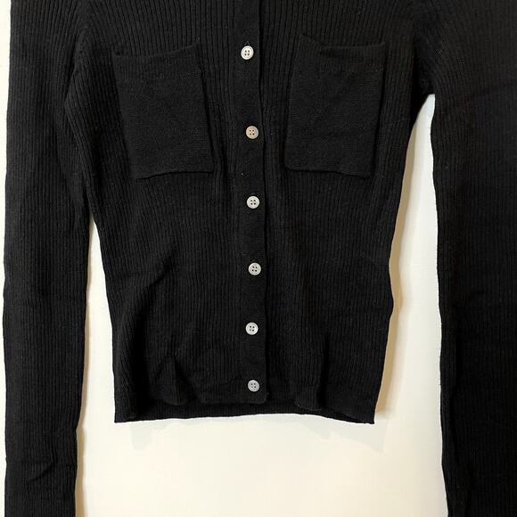 J.Crew Collared Button Up Sweater Merino Wool Blend Long Sleeves CK393 FLAW - Picture 5 of 13